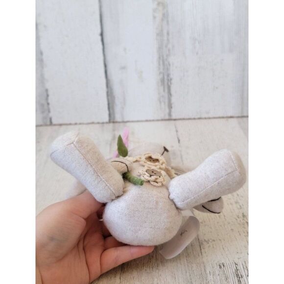 Easter Bunny flower plush rabbit home decor spring - Picture 6 of 6